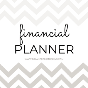 Balanced Mothering Financial Planner